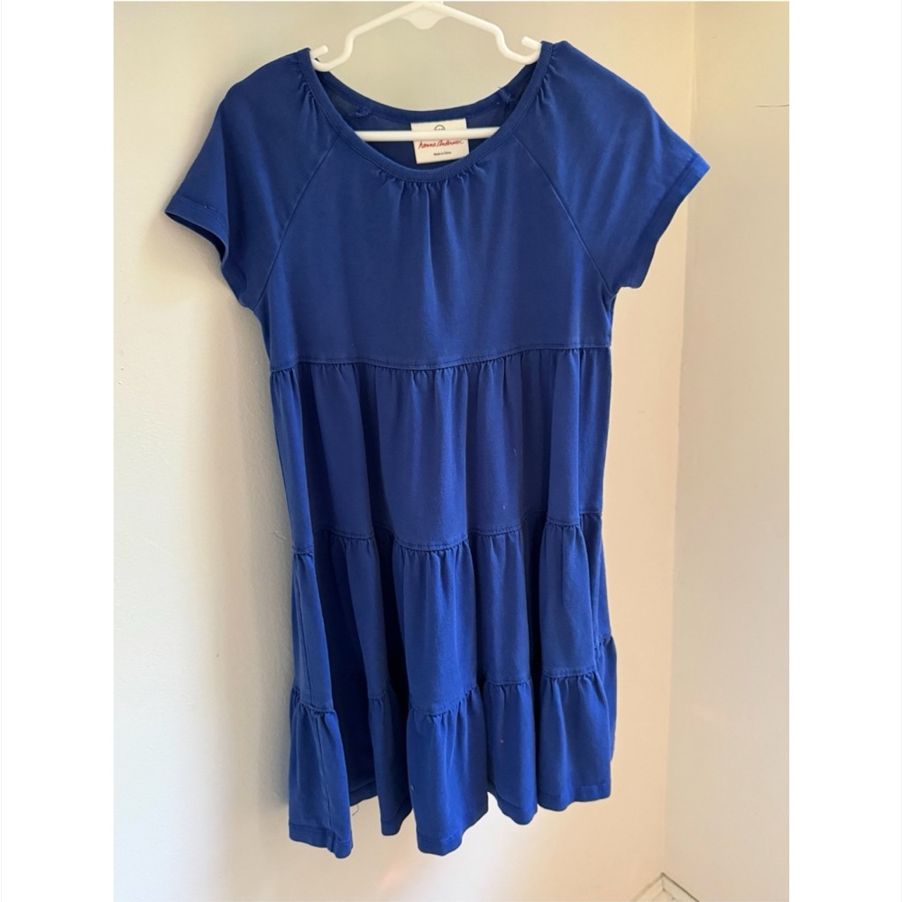 Hanna Andersson Vibrant Blue Tiered Kids Dress